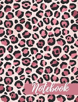 Paperback Leopard Print Notebook: Composition Book, Journal Leopard Print Design Book