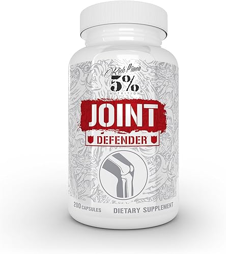 5% Nutrition Rich Piana Joint Defender Suplemento máximo de apoyo articular | Colágeno, glucosamina, condroitina, curcumina de cúrcuma con pimienta