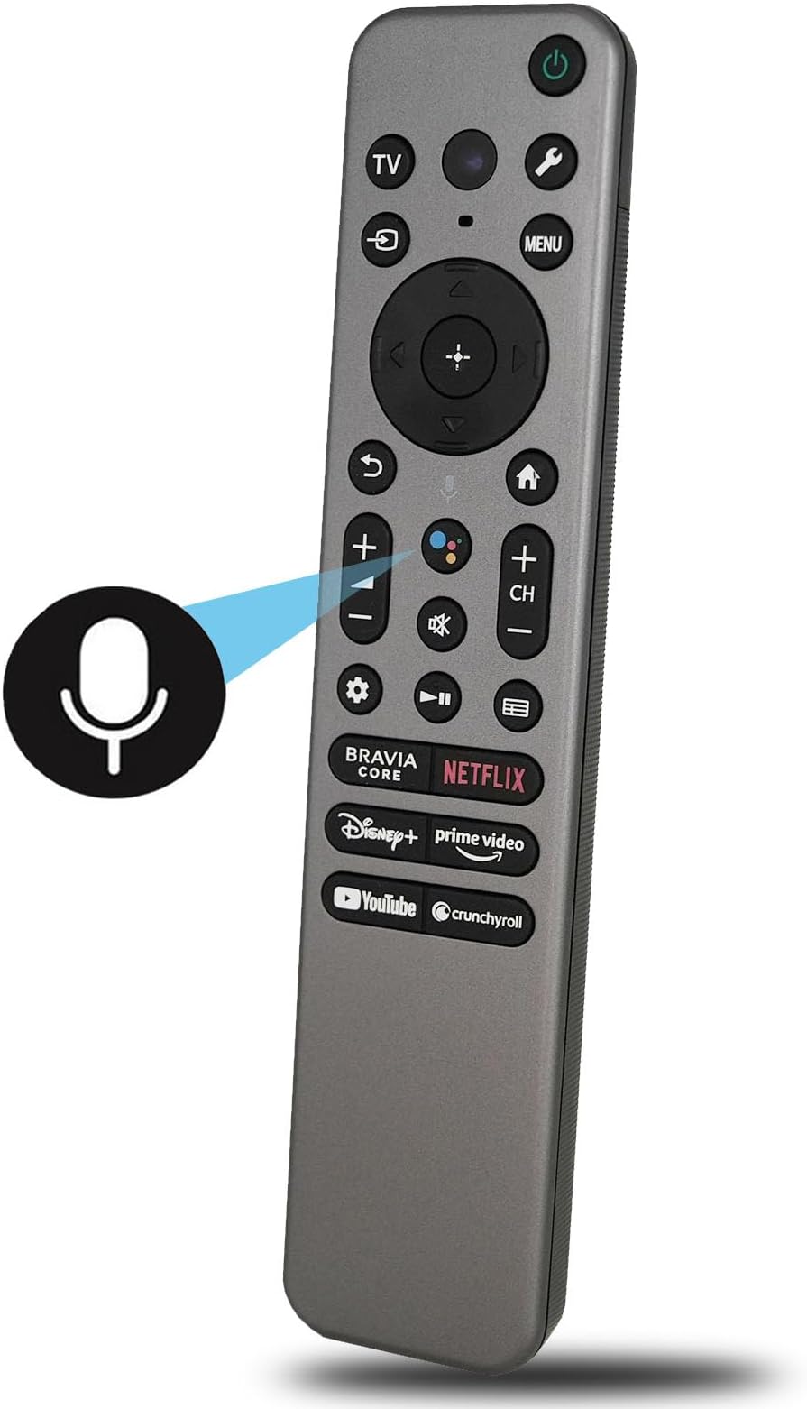 Voice RMF-TX910U Backlit Replacement Remote Control for Sony Smart TV RMF-TX810U X77L X90L KD-43X77L KD50X77L KD-55X77L KD-65X77L KD-75X77L KD-85X77L XR-55X90L XR-65X90L XR-75X90L XR-85X90L XR-98X90L