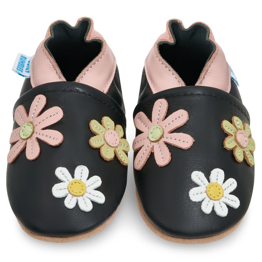Zapatos de Bebé – Zapatillas de Cuero Niño Niña – Patucos de Piel con Elástico para Bebé - Zapatitos Primeros Pasos - Pantuflas Infantiles 0-6 Meses 6-12 Meses 12-18 Meses 18-24 Meses 2-3Años — view 8