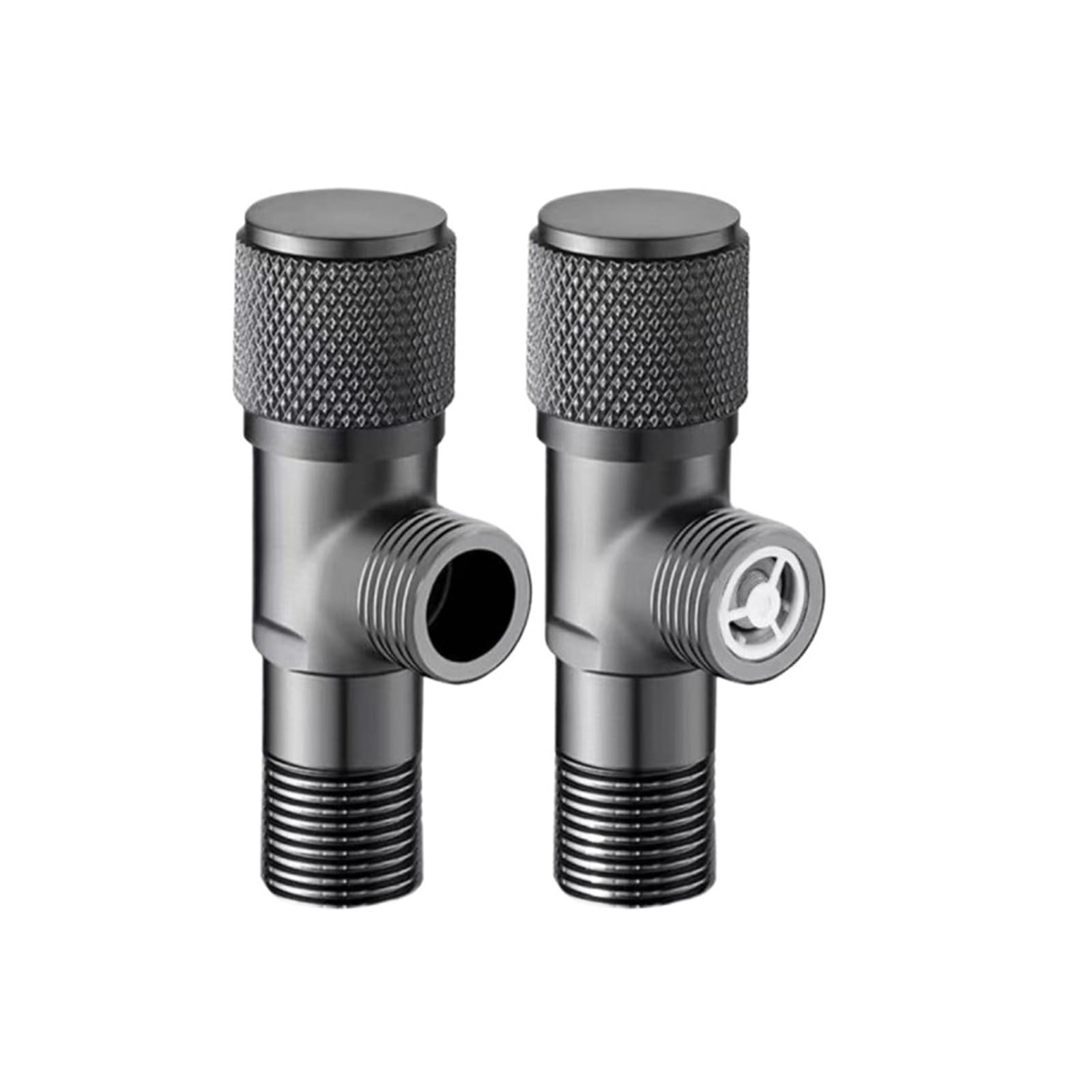 Bvhisehp Gun Grey 2 Gun Grey Anti Backflow Angle Valve Check Valve Wall Mounted Water Stop Valve For Bathroom Bidet