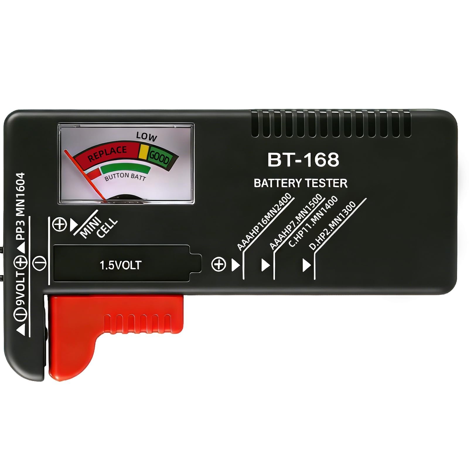 Testeur de Piles Universel BT-168 AA AAA C D 9V 1.5V Pile Bouton Contrôleur de Tension
