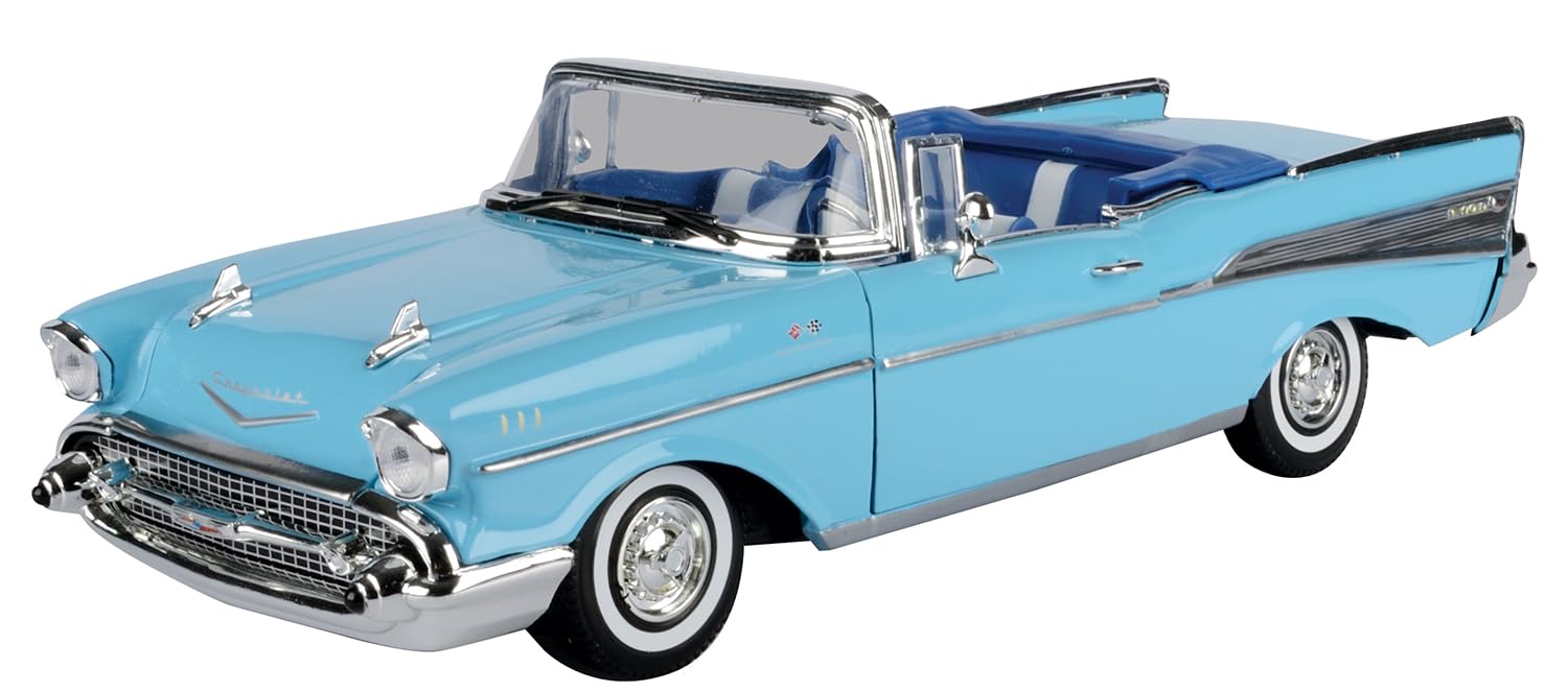Collectable Diecast 1957 Chevy Bel Air Convertible - Blue