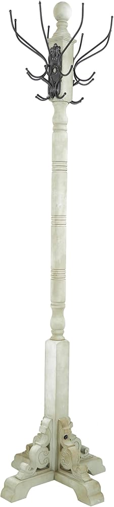 Amazon.com: Deco 79 Wood Vintage Style 12 Hook Coat Rack, 19