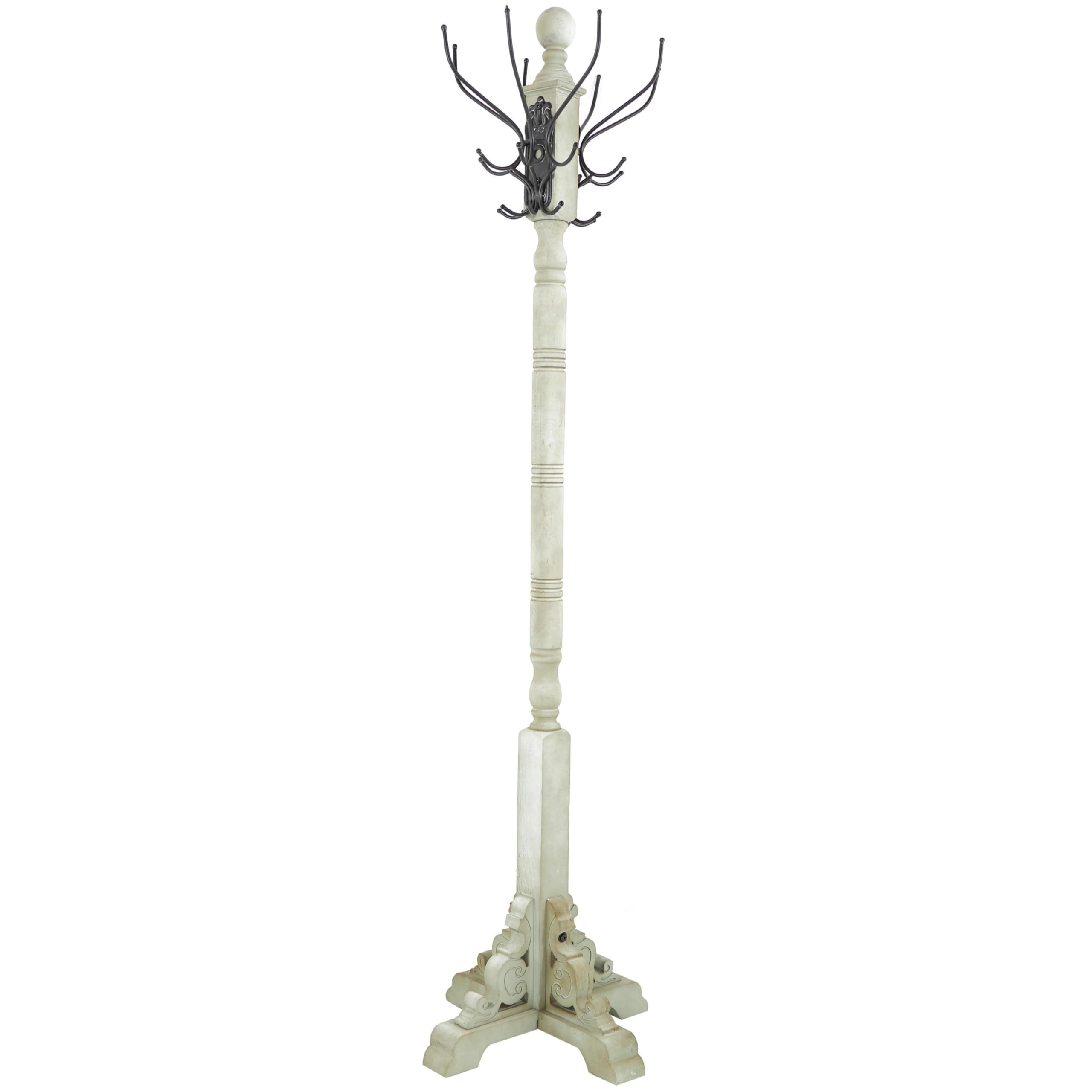 Amazon.com: Deco 79 Wood Vintage Style 12 Hook Coat Rack, 19