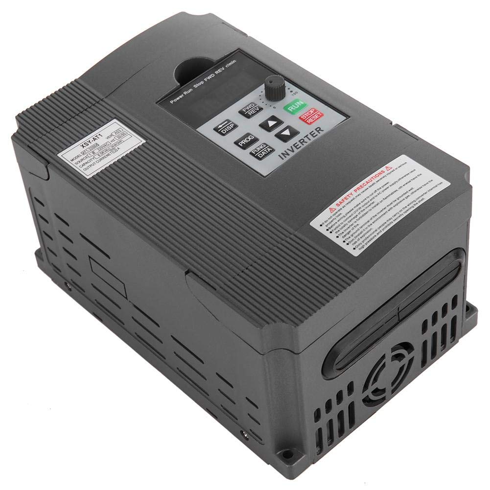 Buy 2 get 3 Single Phase VFD Drive VFD Inverter Professional Variable Frequency Drive 2.2KW 3HP 220V 10A for Spindle Motor Speed Control (VFD-2.2KW)