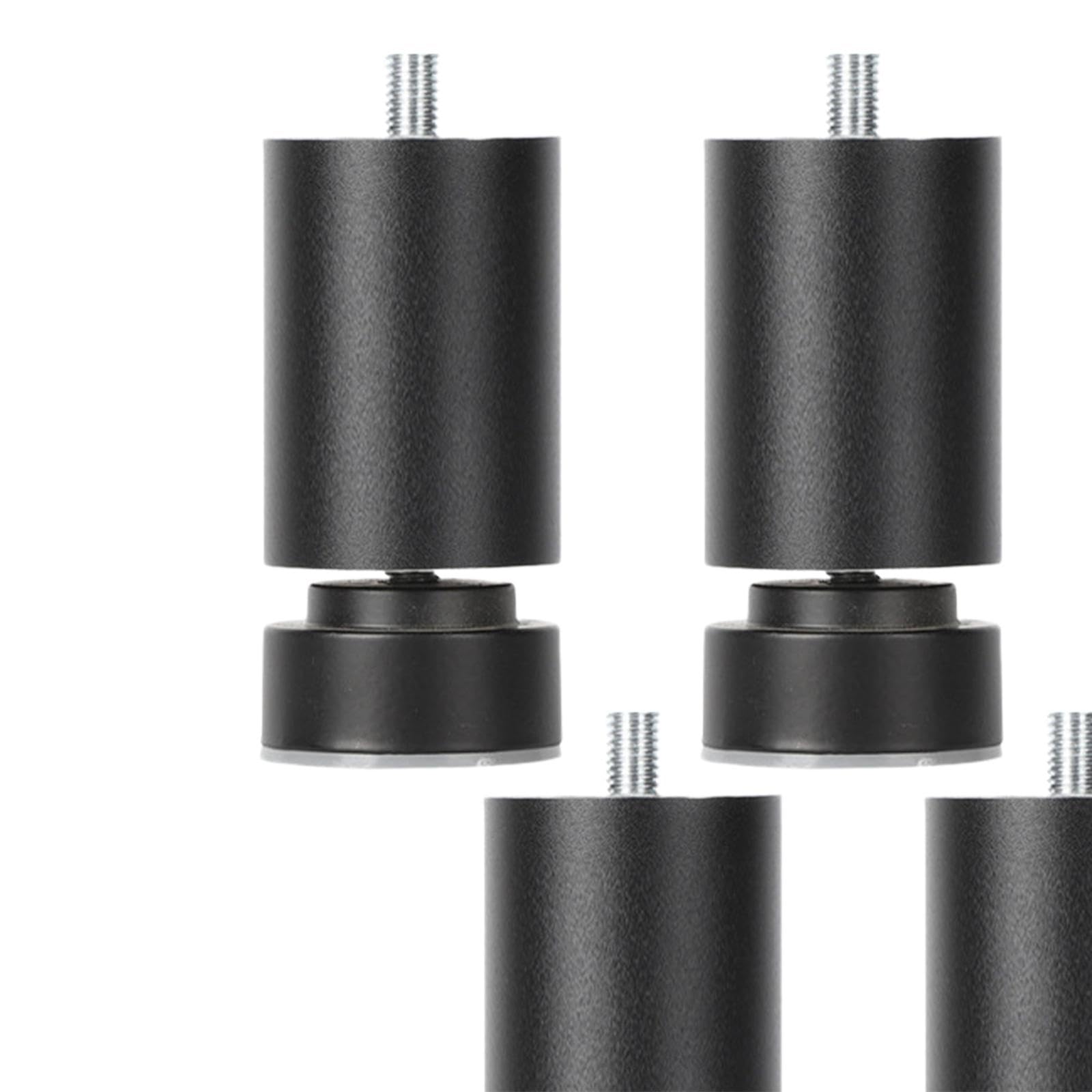 F Fityle de Marco de Cama de Rosca M10, pies de Mesa, Patas de sofá Ajustables M10 de Alta Resistencia, Patas de Muebles de Metal para café, Camas, Negro 15cm