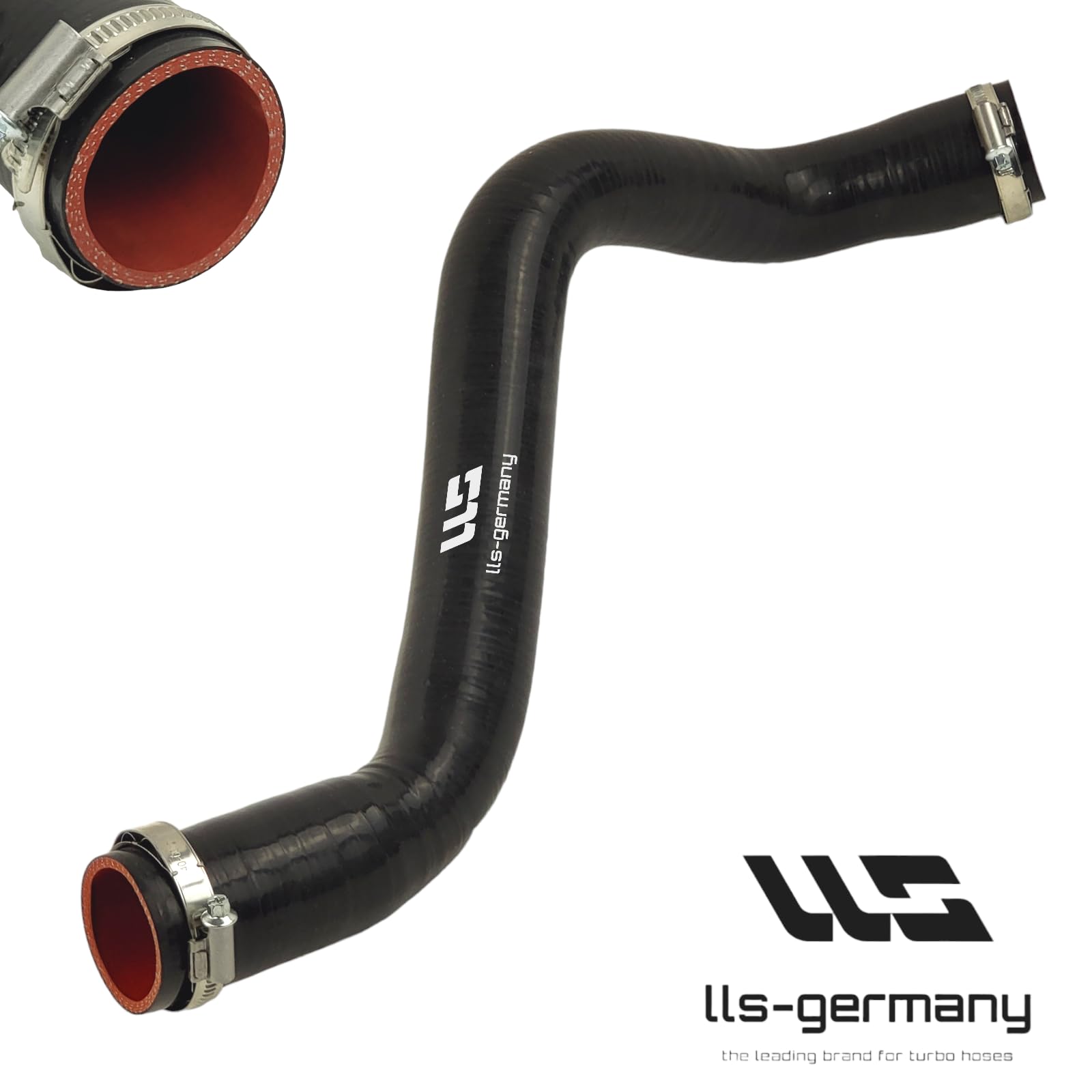 LLS-GERMANY Tubo aria di carica in silicone Tubo turbo compatibile con Ren ault Scenic II (JM0/1), 1.9 dCi, 8200201617, 8200363471, 8200502920, 8200658187, materiale: silicone
