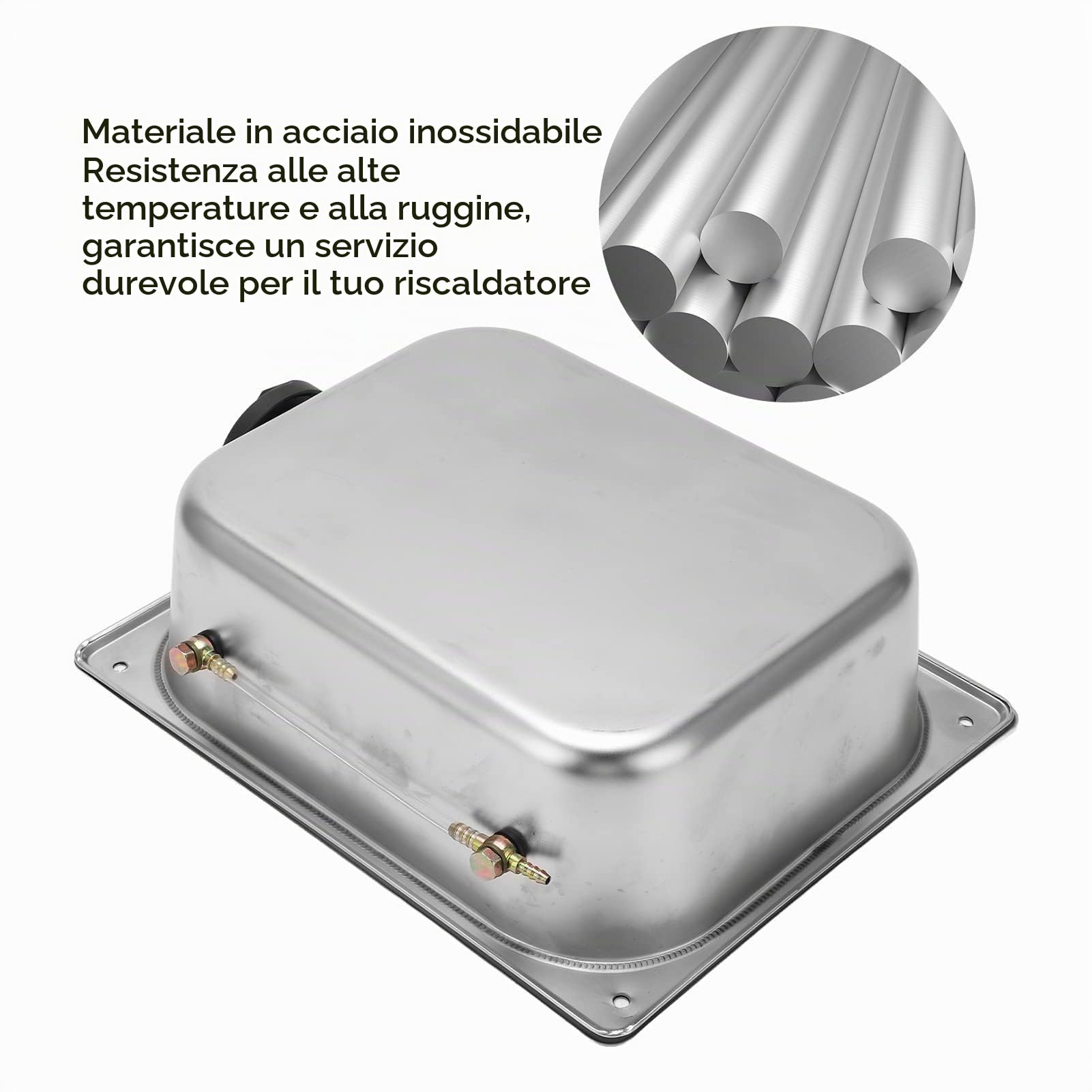 Serbatoio del Carburante diesell Serbatoio della Benzina 7 Litri, Serbatoio della Benzina in Acciaio Inox Serbatoio del Carburante diesell per Riscaldatore Ausiliario Webasto