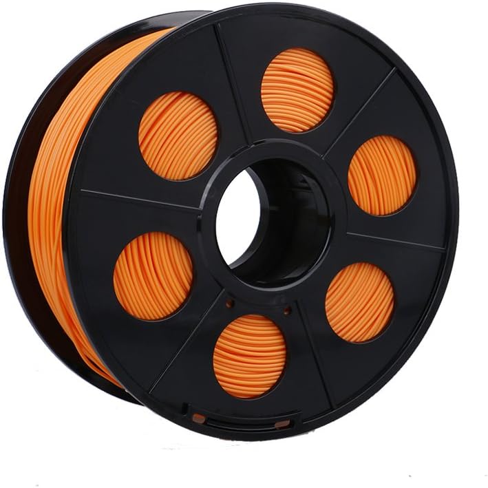 Hackka 1.75mm 1KG/2.2lb TPU 3D Printing Filament (Orange) Flexible Filament with Soft Texture