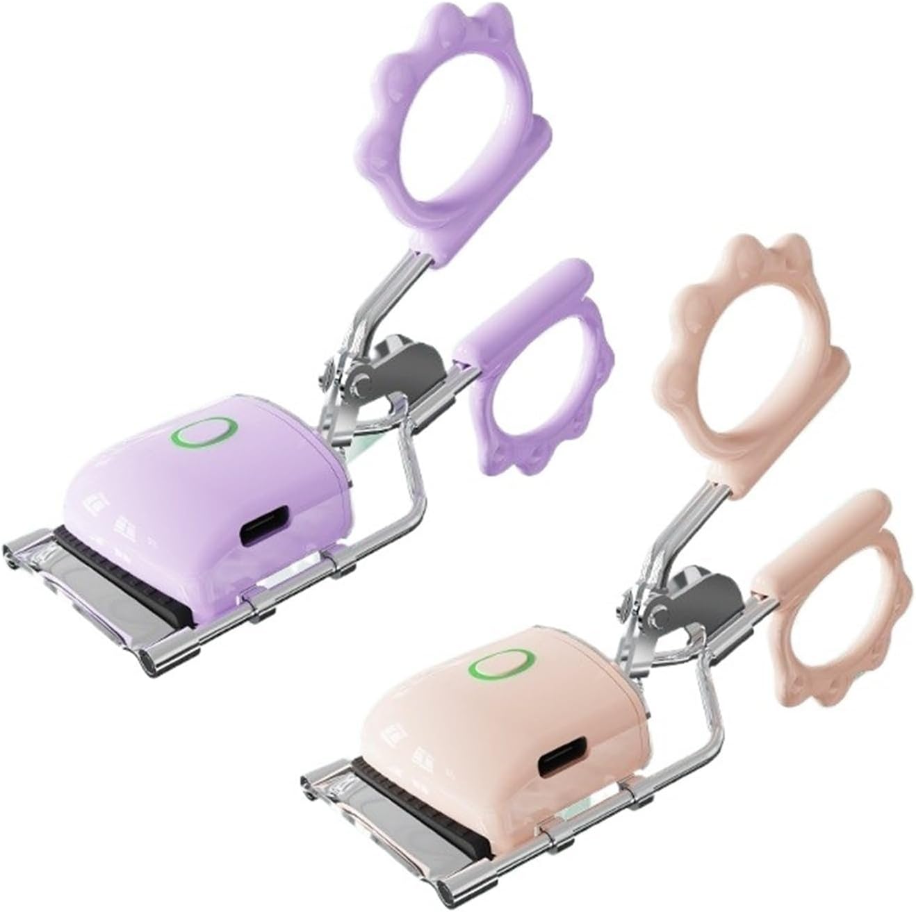 Electric Heated Eyelash Curler Hardware Rechargeable Eyecurl(English Packaging Pink)