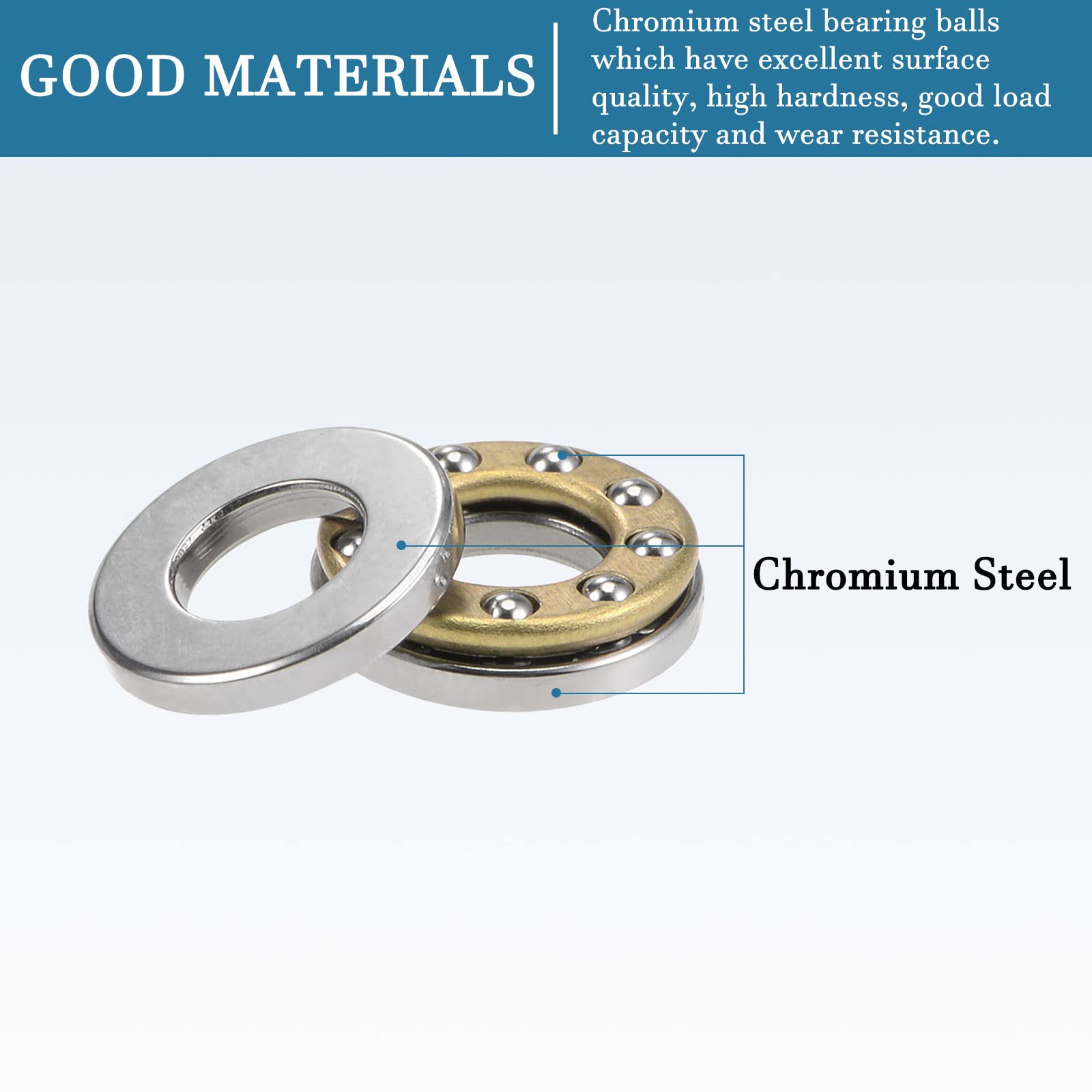 4 Cuscinetti A Sfera Reggispinta 10x18x5.5mm - Acciaio Cromato Per Elevatori, Stampi E Bici - Foto 7