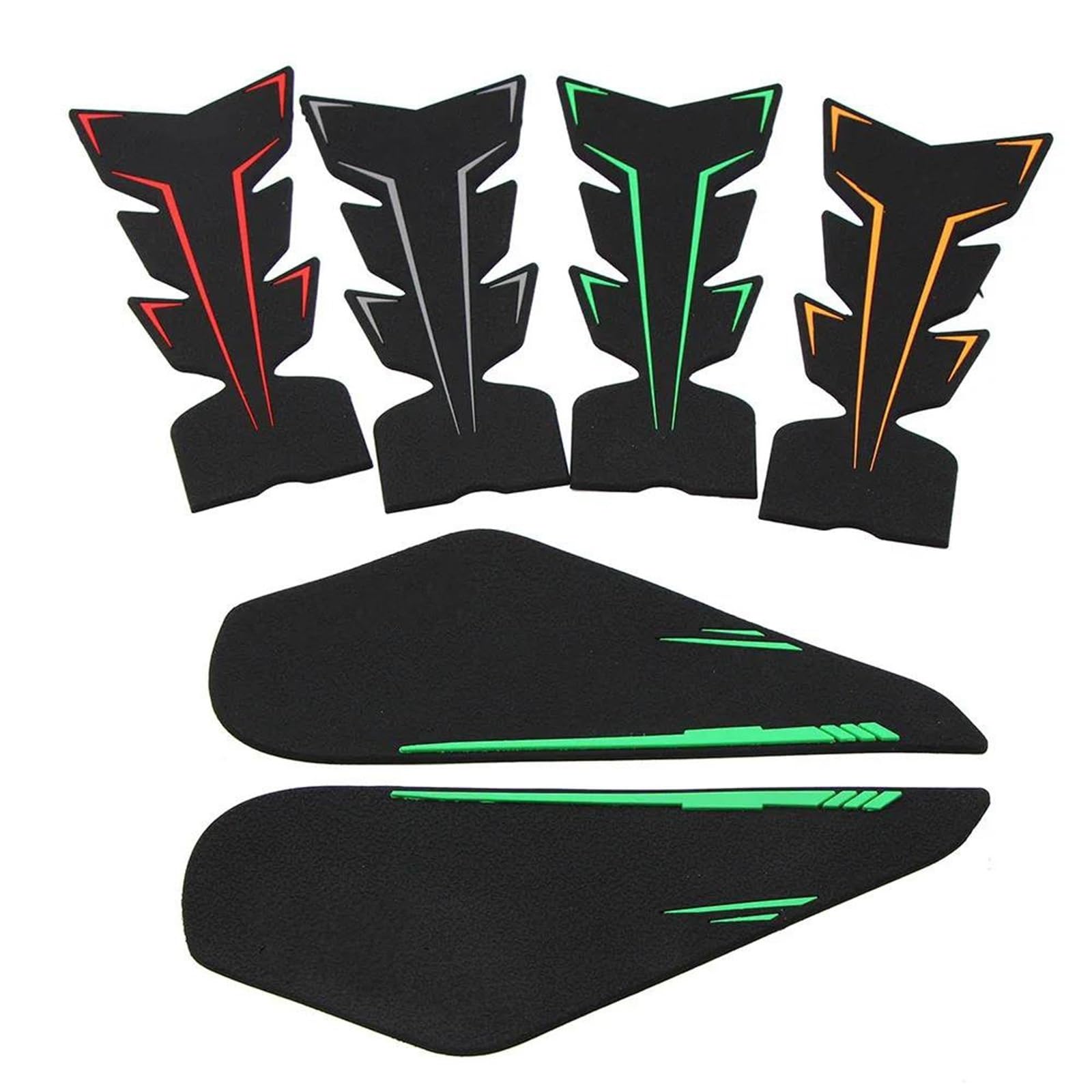 Adesivi per serbatoio carburante Moto Gomma Gas Carburante Rilievo Del Carro Armato Della Protezione Della Decalcomania Antiscivolo Adesivi Refit Accessori Per KAWASAKI Z400 Per Ninja 400 Decalcomanie