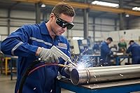 Vista 4 de LaserPair - Lentes de seguridad láser de alta protección 900-1100nm OD8+ DIN4 para láser de fibra, soldadura láser de mano (modelo: LP-ADY-3)