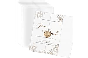 50-Pack Pre-Folded Vellum Jackets | Upgrade Your Invites with Elegance