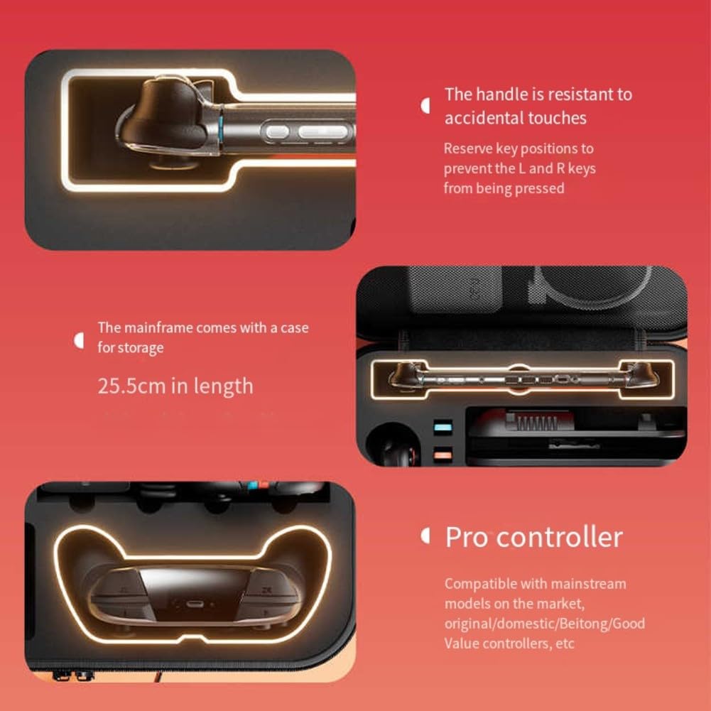 Custodia protettiva portatile in EVA per Nintendo Switch 2, contiene 21 carte da gioco, custodia da viaggio compatta per console e accessori