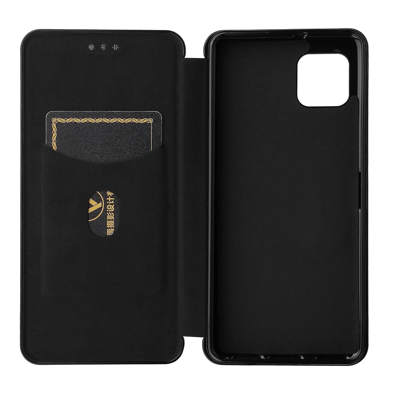 for Sharp Aquos Sense 6 Carbon Fiber Texture Horizontal Flip TPU +