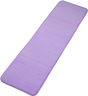 Memory Foam Bath Rug, Bathroom Runner Floor Mat 16x47 Light Purple