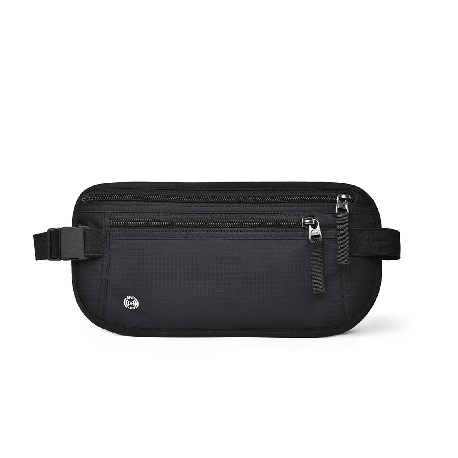 Reise-Geldgürtel, schmale Reisepasshülle for Schutz von Bargeld, Kreditkarten und Reisedokumenten Für Laufen(Black)