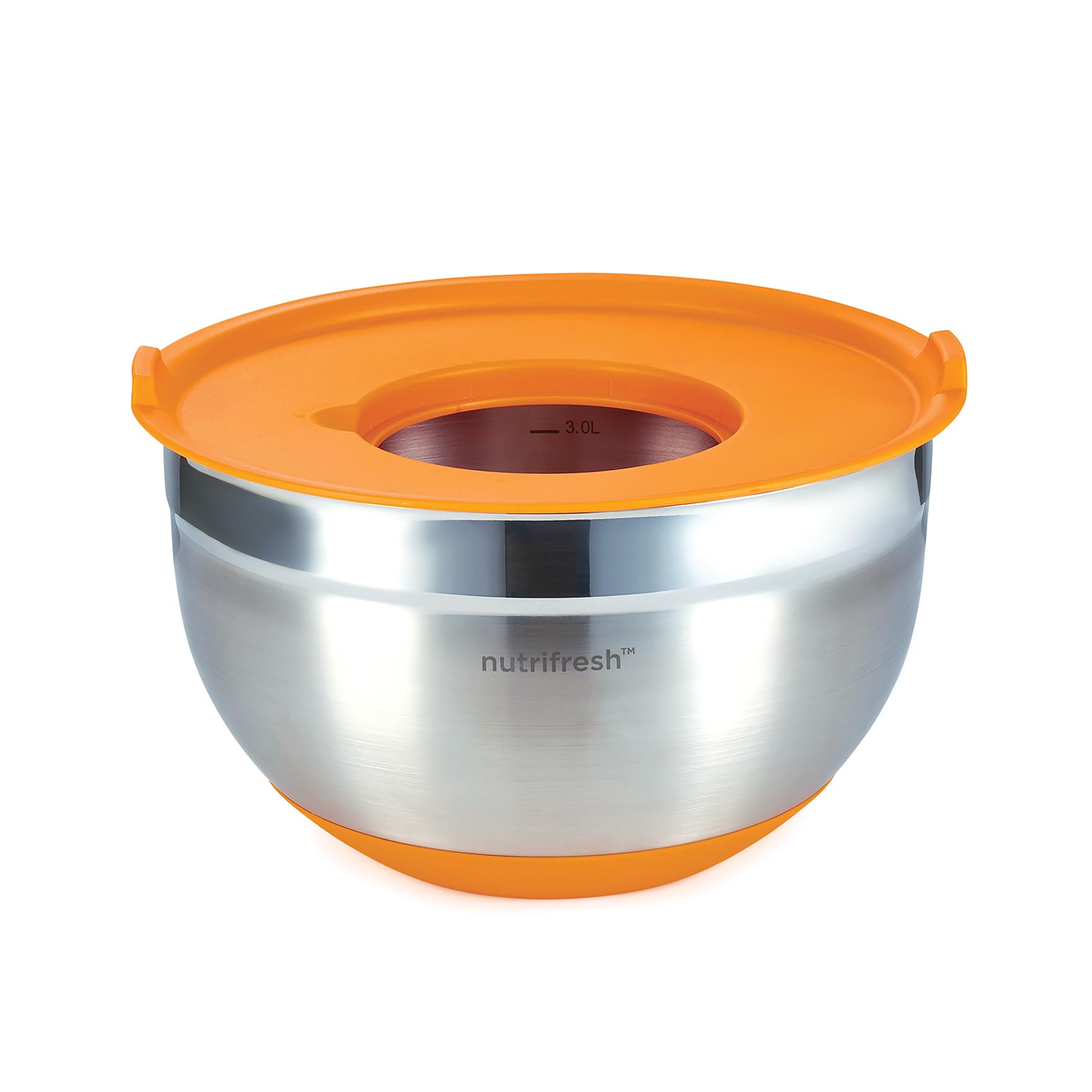 Cuenco para mezclar de acero inoxidable de 4,5 l con tapa hermética, multifuncional con 3 ralladores acoplables, altamente duradero y fácil de usar