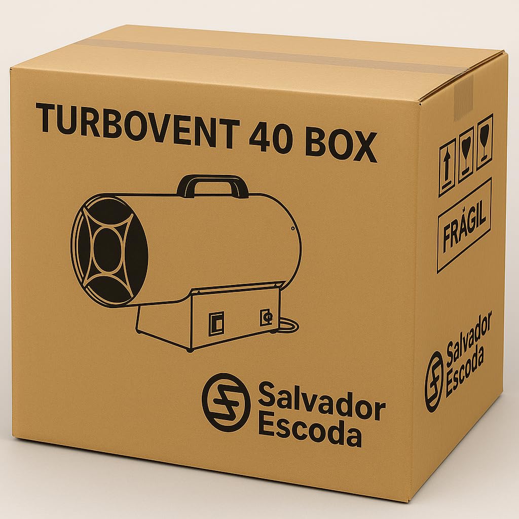 Turbo calefactor 40kW | Cañon de aire caliente | Cañon de calor a gas | Calefactor bajo consumo | Generador de aire caliente