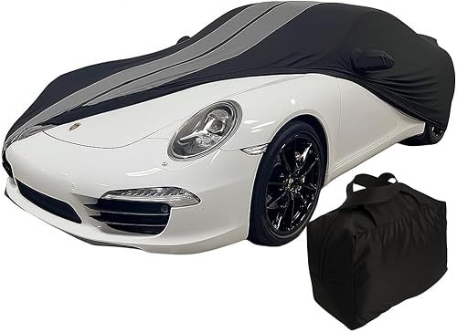 Porsche 911 - Funda para interior de automóvil, satén elástico Ultraguard compatible con Porsche 911 Coupe Carrera Targa Turbo GTS, Caimán y Boxster