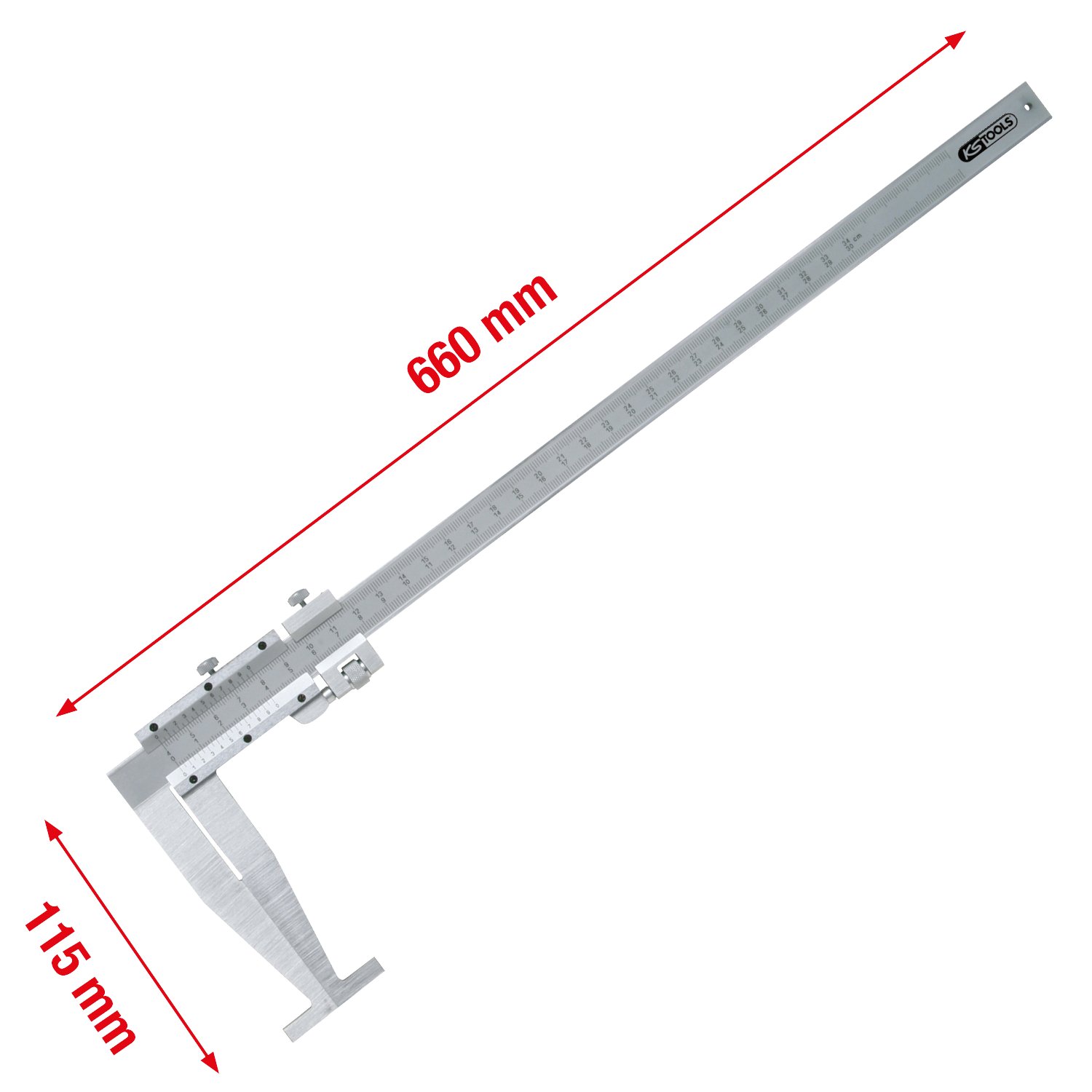 KS Tools 300.0530 LKW Bremstrommeln Messschieber 0-500mm, 660mm