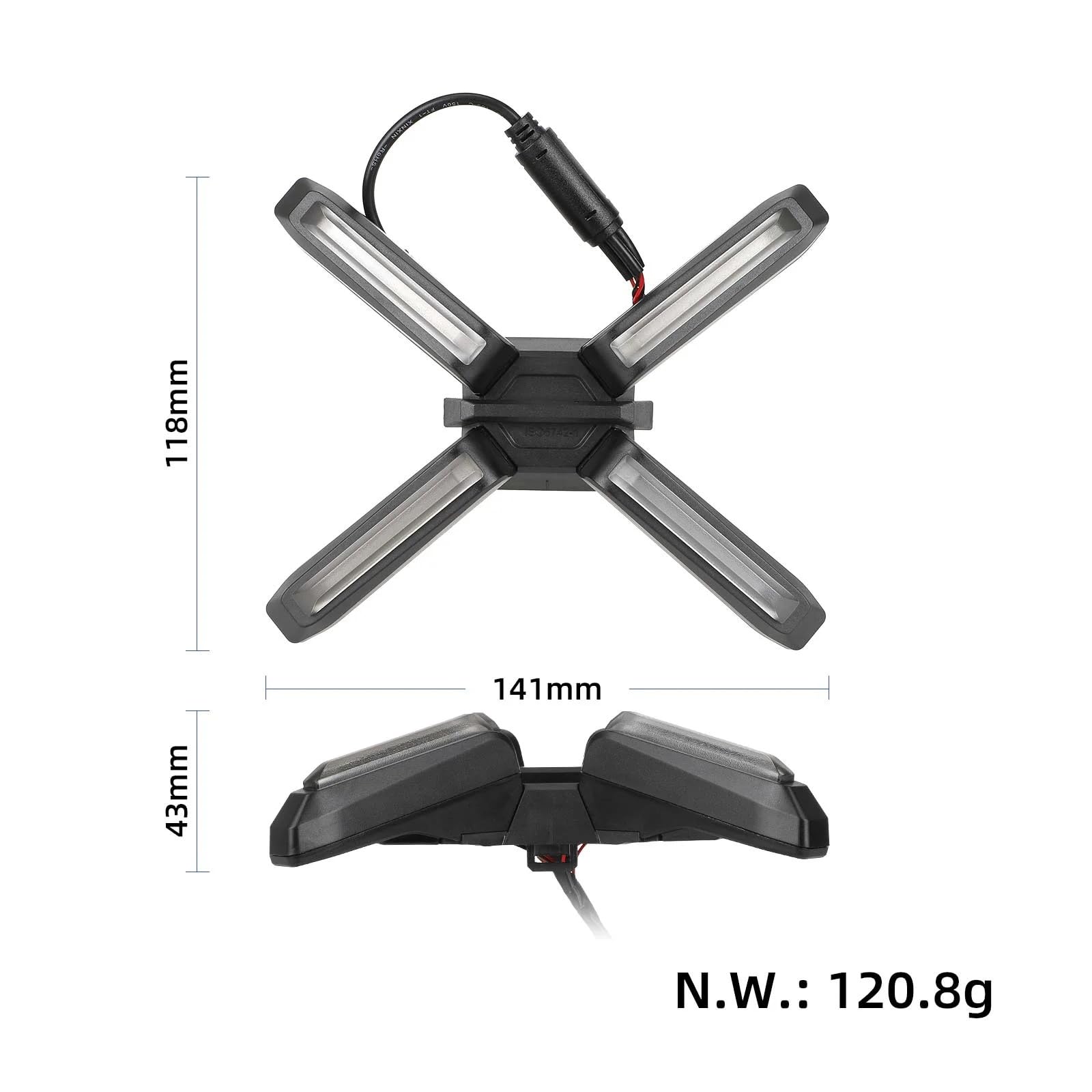 myBESTscooter – Luce anteriore di ricambio per scooter elettrico Segway Ninebot ZT3 Pro