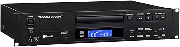 Tascam CD-200BT Rackmount Professional CD Player with Bluetooth Wireless