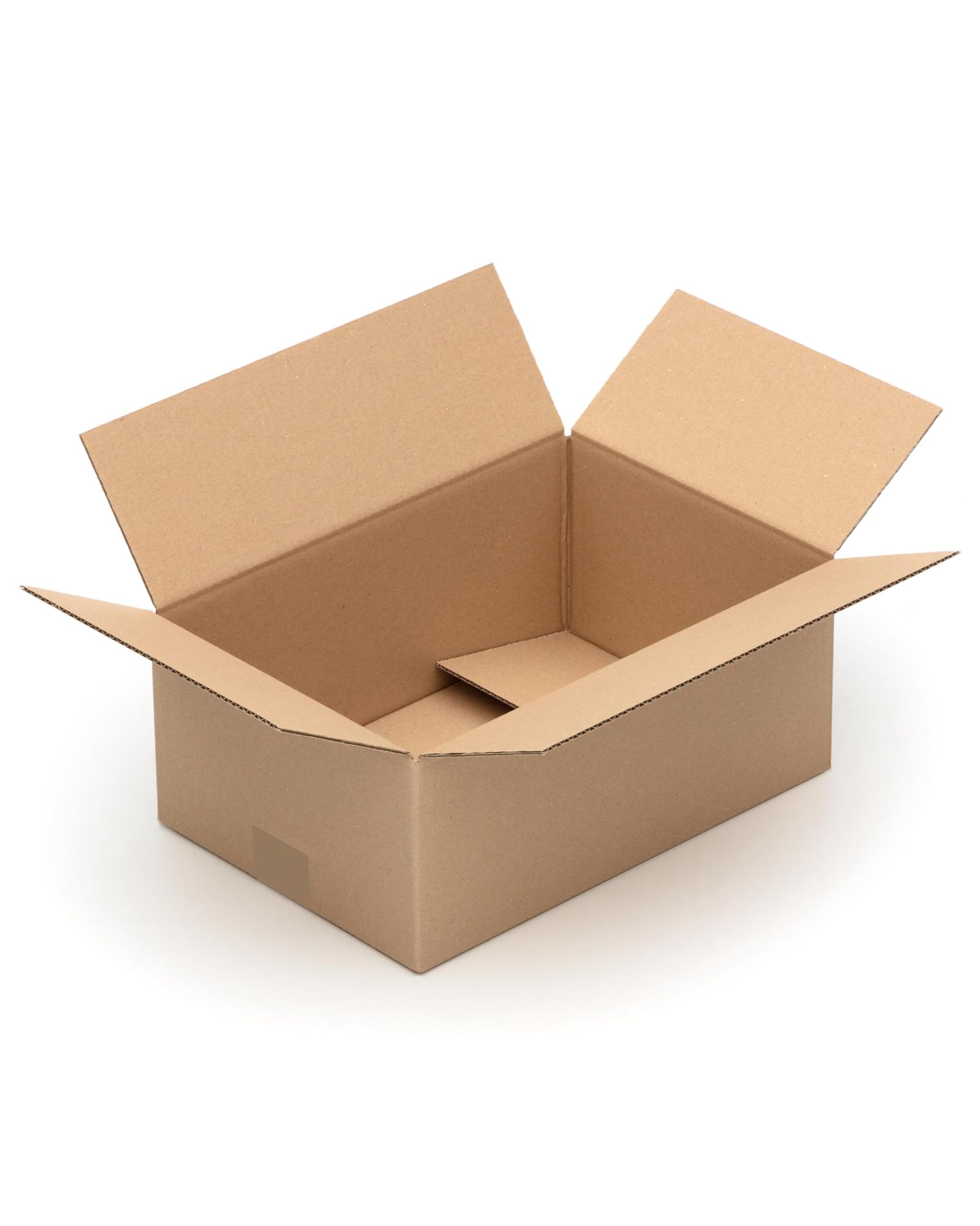 KK Verpackungen Versandkartons 350 x 240 x 150 mm Braun 1-wellig (Innenmaß 344 x 237 x 139 mm) | 150 Stück, Faltkartons Kartons für Versand als DHL Päckchen M DPD Hermes GLS Paketklasse S (KK25)