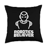 Robotics Believer Robot Tech Innovation Automation Throw Pillow