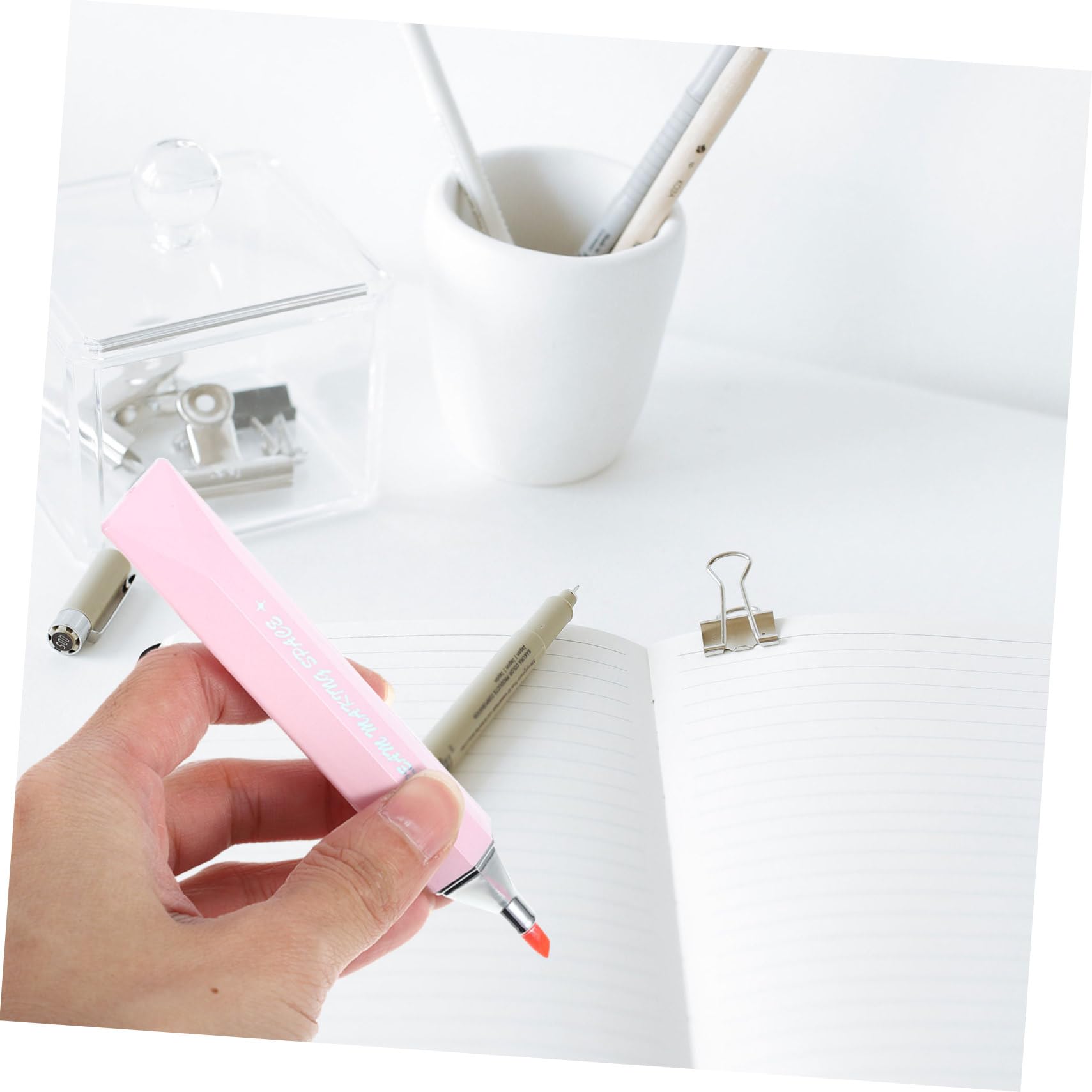 NUOBESTY Lot De 3 Surligneurs Adorables Marqueurs Détude Stylos Dapprentissage Marqueurs Pour Étudiants 12 Couleurs 4 Pièces X 3