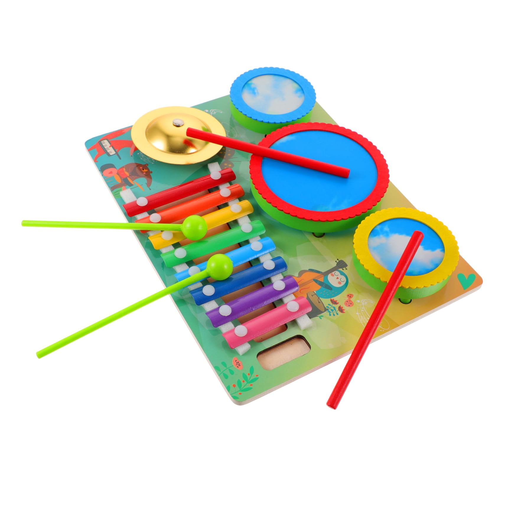 FOYTOKI Enlightenment Xylophone Educational for Notes Percussion Instrument Cognitive Development Music Wooden Design for Preschoolers