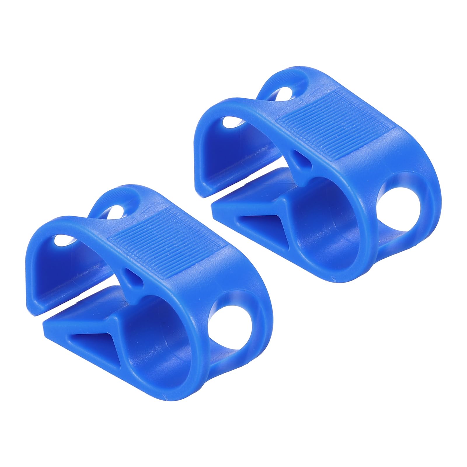 PATIKIL Plastic Tube Tubing Clamps, 2Pcs 3/16" - 5/16" Tube OD Adjustable Precise Flow Control Hose Clamp Clip for Laboratory Pinch Valve, Blue