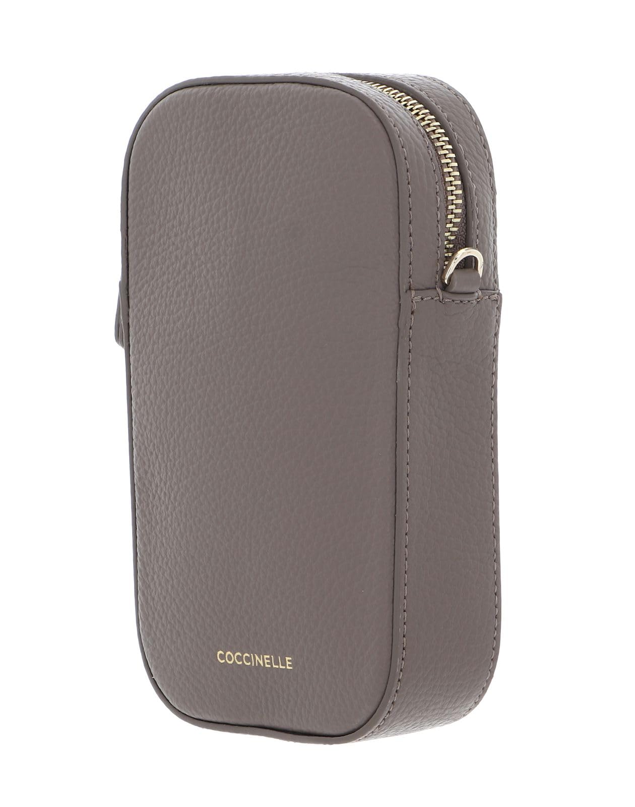 Coccinelle Leder Umhängetasche Handytasche Tebe Hi-Tech Accessoire Grained Leather