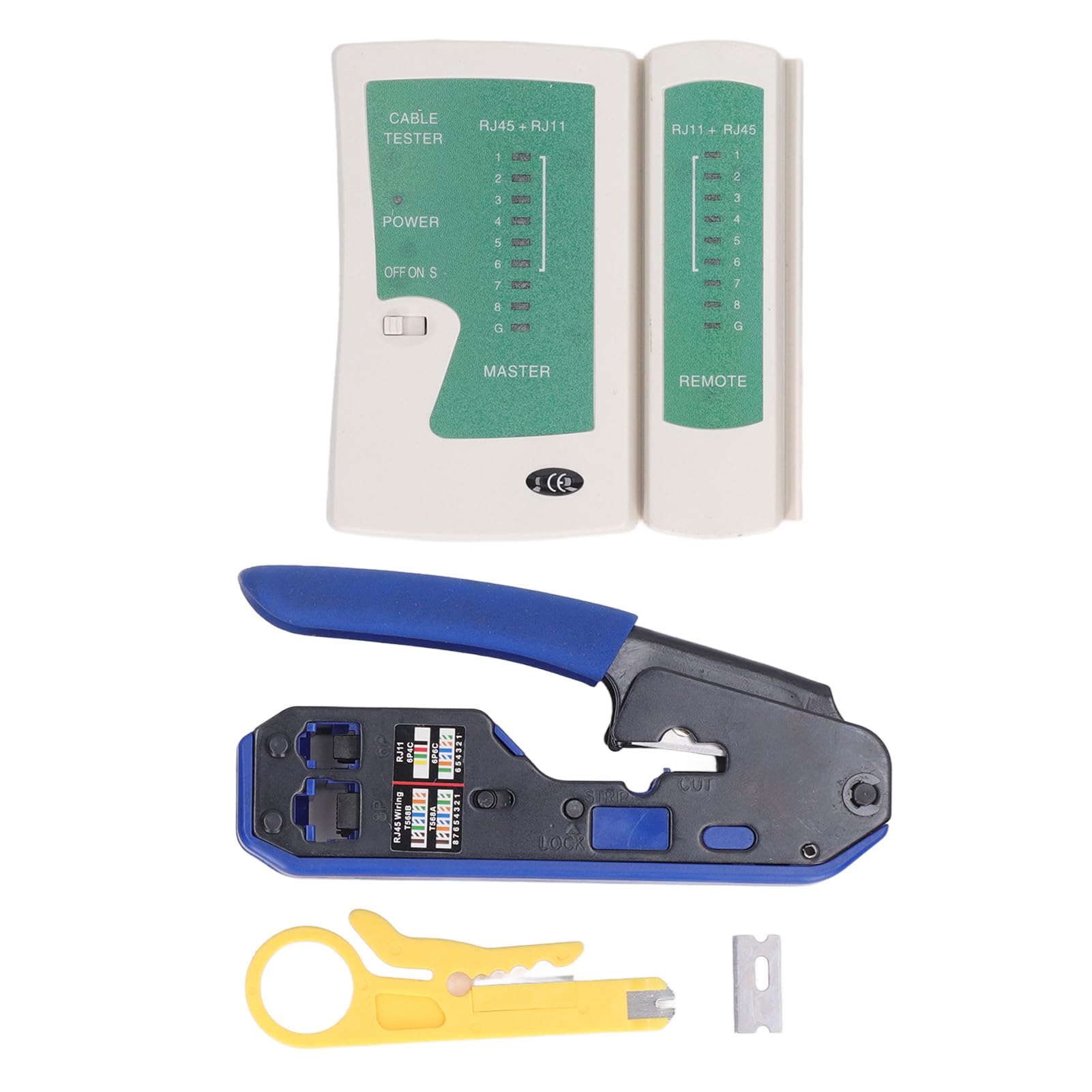FTVOGUE Kit d'outils de Sertissage RJ45, Pince à Sertir en Acier allié