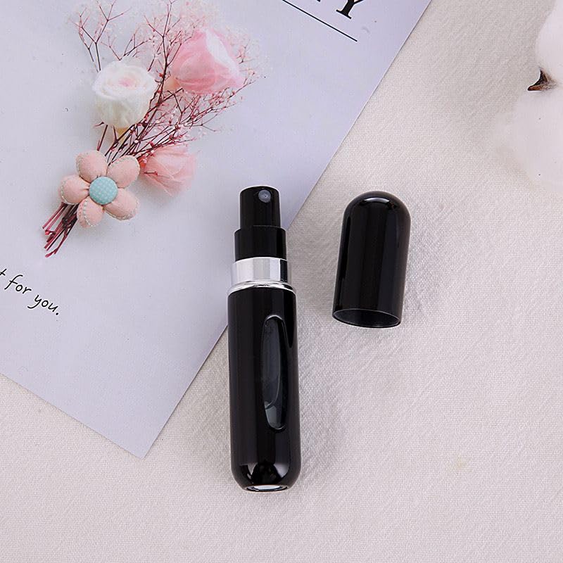 Fia Direct 5ML Black Perfume Atomiser Aftershave Travel Refillable Bottle Portable Handbag Spray-Nicotine Free - Image 5