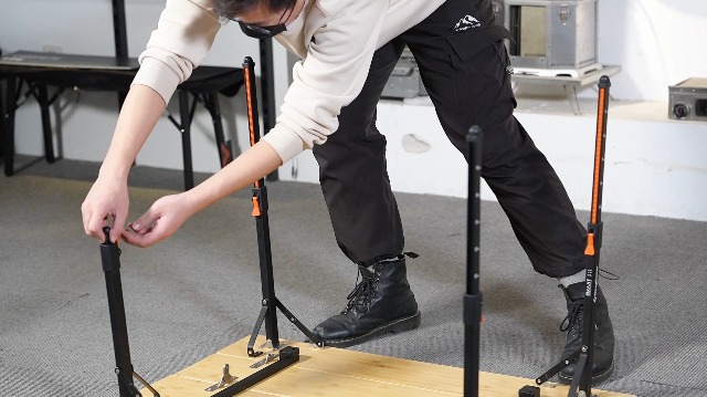 Amazon.co.jp: KingCamp 折りたたみテーブル キャンプ バンブー 高さ無