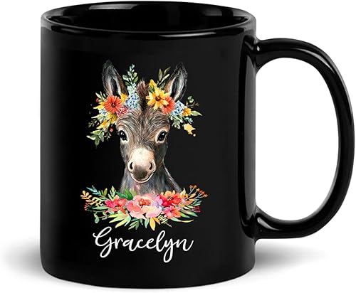 Miniatura 22 de Taza de cerámica negra personalizada de cumpleaños con nombre, taza de café personalizada para amantes de la cacatúa, taza de café de pájaro de Taza