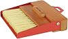 Dulton Dust Pan and Brush H21-0365RD Red Broom & Dustpan Set