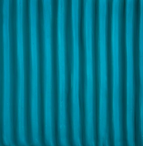 Miniatura 2 de Green Highlight Shades Stripes, 3D Plaster Relief Wall Sculpture Tiles, Acrylic, MDF Wood, Mixed Media,Abstract, Modern Design, Mix and Match (teal)