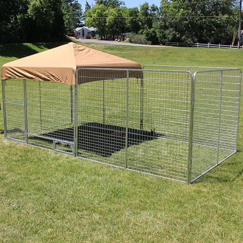 8' X 16' Complete PRO Kennel (Galvanized)