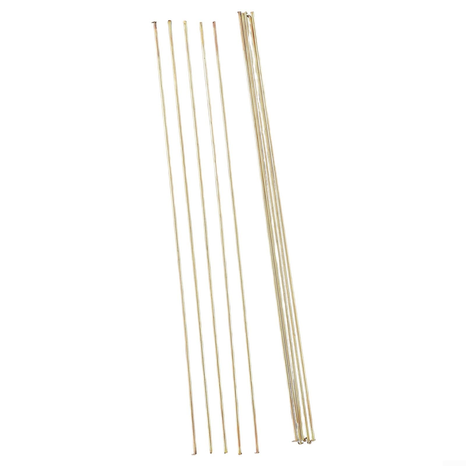 AugustknowU Brass Welding Rods 10PCS 1.6mm x 250mm Low Temperature Wire Brazing Easy Melt for Copper Iron Steel Alloy