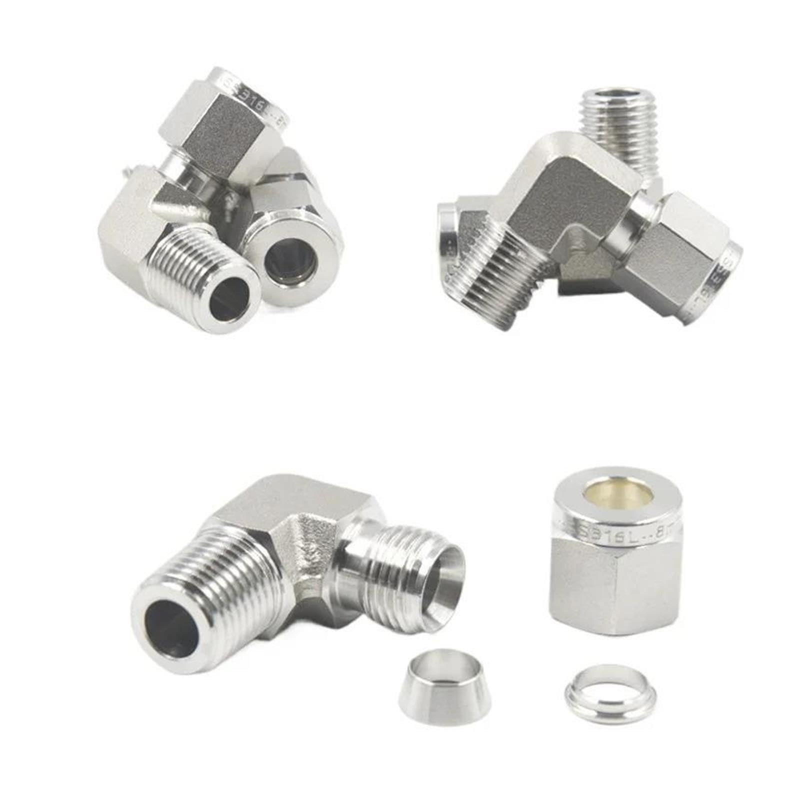 Coude à 90 degrés BSPT mâle 3-25mm, raccord de tuyau Compression