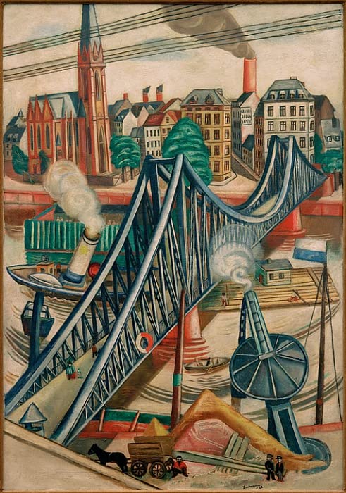 Tableau le pont de fer de Max Beckmann superbe impression d'art murale