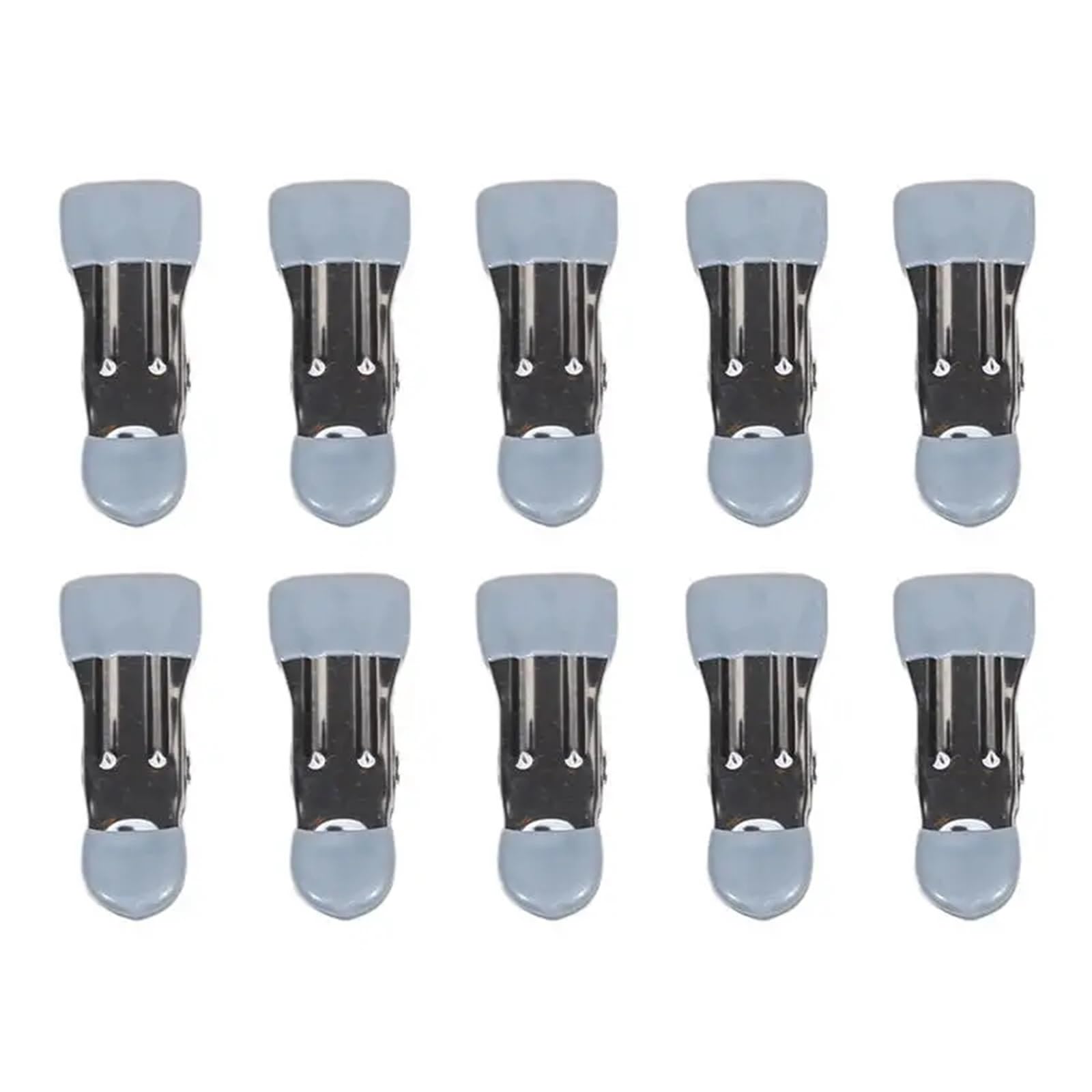 50pcs Stainless Steel Clothespins Laundry Clothes Pegs With Hook Pants Hanger Portable Hanging Clips Closet Organizer Stainless Steel Clothes Peg(Grey)