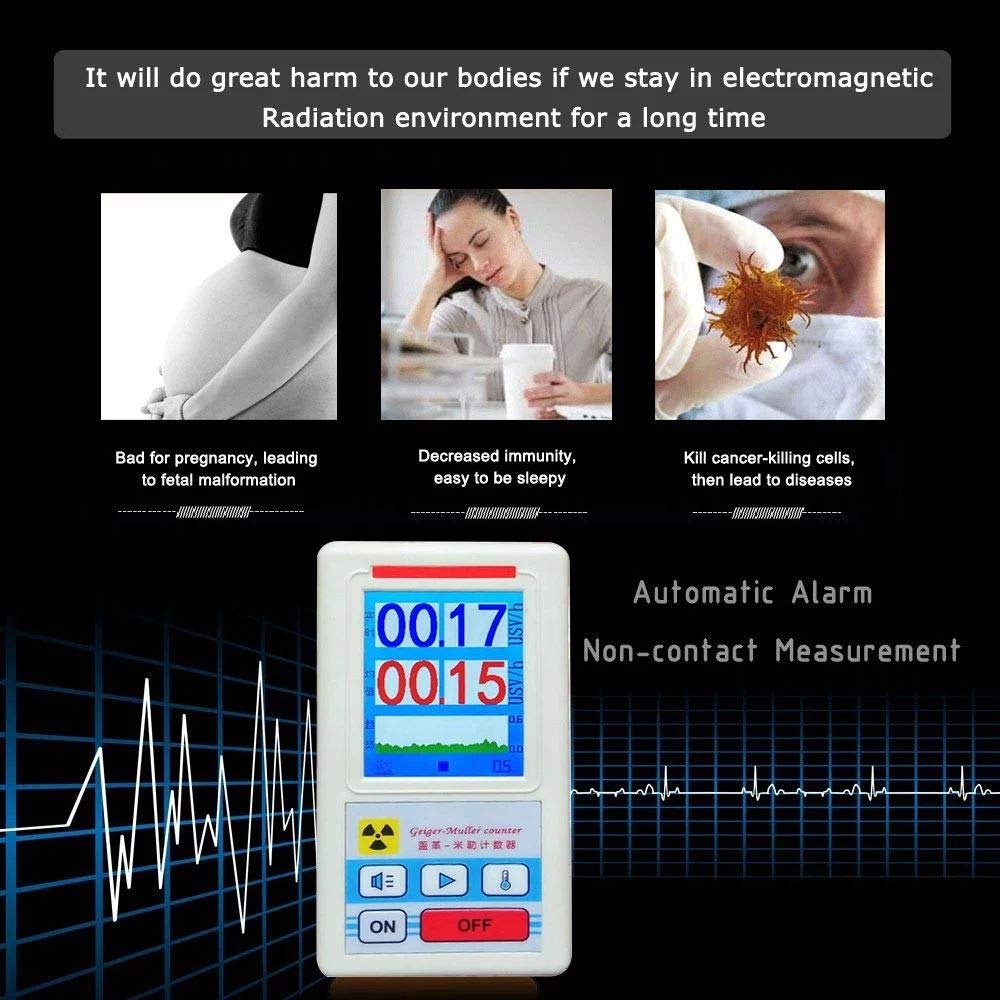 Display Screen Geiger Zähler Nuclear Strahlung Detector Personal Dosimeter Marmor Detektor Beta Gamma Röntgen-Tester
