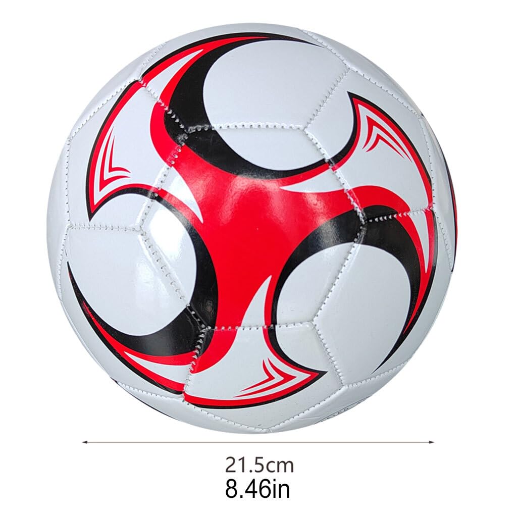 5 Set di Palloni da calcio realizzati in PVC ad ampia applicazione durevoli e inodori per il calcio Calcio sportivo a prova di esplosione della scuola media 2 Rosso
