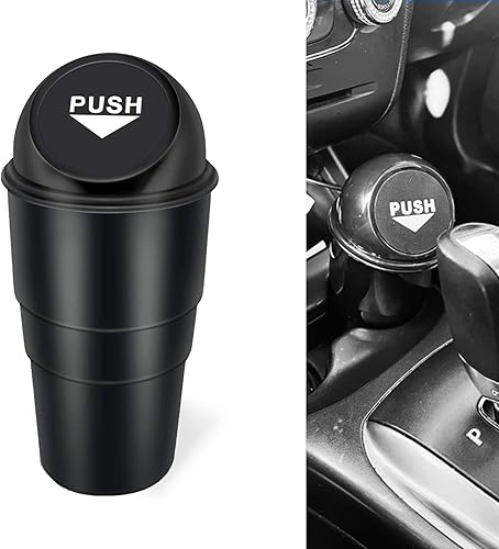NTNEV Mini basurero para automóvil, contenedor de basura para automóvil, a prueba de fugas, cubo de basura para automóvil con tapa, contenedor disponible en Yaxa Peru