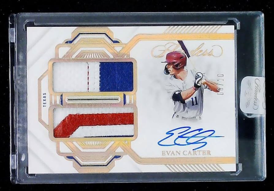 Evan Carter 直筆サイン エバンカーター　mlb auto Evan Carter 直筆サイン エバンカーター mlb auto Evan Carter